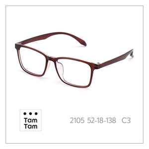 แว่นตา Tam Tam Rectangle Full Rim รุ่น 2105 52-18-138 C3 สีพื้น สำหรับผู้ใหญ่ทุกเพศ กรอบแว่นสายตา - Product Image 4
