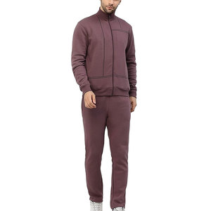 ชุดวอร์มแฟชั่นทรงสลิมฟิตผ้าฟลีซขายดี ชุดออกกำลังกายสวมใส่สบายพร้อมซิป - Product Image 1