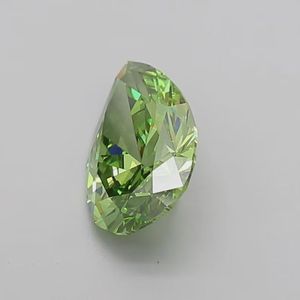 8 CT Pear Cut Green Lab Grown <b>Diamond</b> VVS2 Clarity Fancy Green Color Loose <b>Diamond</b> - Product Image 3