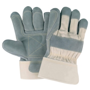 Gants de travail de sécurité en cuir de vachette pleine fleur renforcé, certifiés CE, 11 oz, pour monteurs canadiens, usage intensif, avec manchette de sécurité optimale - Product Image 1
