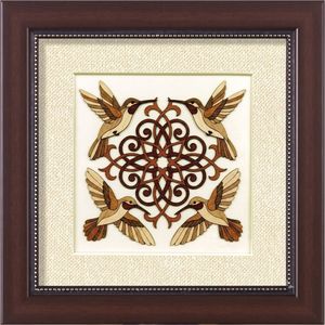 Premium Natural Wood Veneer Art Frame | Modern Decorative <b>Wall</b> Frame | Handcrafted Home & Office Decor - Product Image 1
