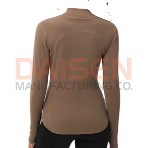 Women Equestrian <b>Base</b> <b>Layer</b> Custom <b>Long</b> <b>Sleeve</b> Outdoor Sports Breathable Quick Dry Horse Riding Shirt OEM Supply - Product Image 3