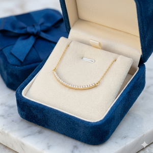 Minimalist 925 <b>Silver</b> Gold Plated Curved Bar Pendants With Round Brilliant Natural Diamonds Channel Set For Women Everyday Wear - Product Image 4