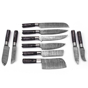 Juego de Cuchillos de Cocina Premium Hechos a Mano con Hojas de Acero de Damasco, Diseño Artesanal, Afilados y Duraderos - Product Image 5