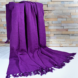 Manta de Algodón Natural, Ligera, Suave y Transpirable, Hecha a Mano, para Sofá o Cama, Decoración Tejida para el Hogar, Manta de Verano - Product Image 2