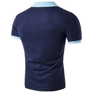 Chemises personnalisées pour hommes en toile, mélange polyester/coton, séchage rapide, manches courtes, motif uni, style décontracté, impression numérique - Product Image 3
