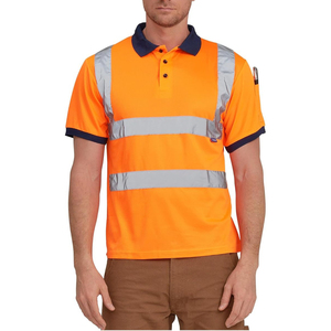 Export Quality Hi Vis Safety <b>Polo</b> Shirt Fluorescent Reflective Safety Clothing Supplier - Product Image 1