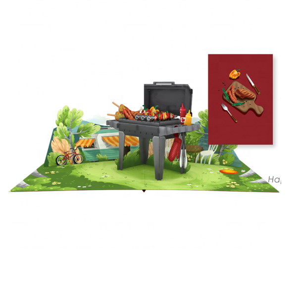 Pop Up cards BBQ