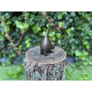 Estatua de dinosaurio de bronce fundido a mano, decoración vintage para jardín exterior, escultura para decoración de patio, estilo simple. - Product Image 5