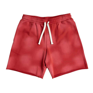 New Arrival Custom Mens Vintage Acid Wash Casual Canvas <b>Shorts</b> Polyester Cotton French Terry Mid Waist Drawstring Size 3XL - Product Image 4