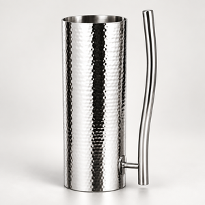 Jarra de Acero Inoxidable Martillada para Bebidas - Product Image 2
