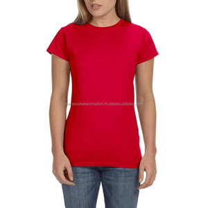2022 automne grande taille broderie couleur unie à manches courtes T-shirt pour femmes - Product Image 1