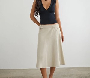 Women High Waist Pencil Skirt Mini Solid Color Satin Woven Belted Ruffles Breathable A-<b>Line</b> Summer - Product Image 5