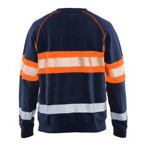 เสื้อสเวตเชิ้ตแขนยาวสีส้มสะท้อนแสงสำหรับงานก่อสร้าง คุณภาพดีที่สุด ราคาโรงงาน ปลอดภัย มองเห็นได้ชัดเจน - Product Image 2