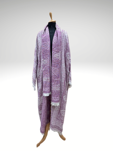 Conjunto de Abaya con Estampado Paisley de Diseñador Safaa – Cobertura Completa del Cuerpo con Pañuelo a Juego - Product Image 2