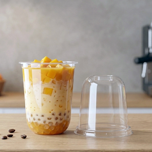 Wholesale QUANG QUAN Disposable PP Plastic <b>Cups</b> 95mm 16oz/22oz Single Wall Clear Plastic <b>Cup</b> for <b>Cold</b> Beverages Coffee Juice - Product Image 3