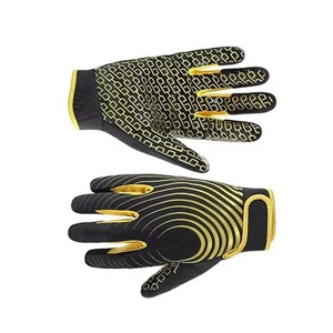 Guantes de Fútbol Americano Personalizados al por Mayor, Diseño Nuevo, Calidad Profesional, Transpirables, Antideslizantes, Ligeros, Ajustables, Unisex - Product Image 3