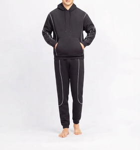 Survêtement en molleton personnalisé pour homme, sweat-shirt et pantalon de survêtement en coton, fabricant premium, survêtement en molleton épais pour homme - Product Image 3