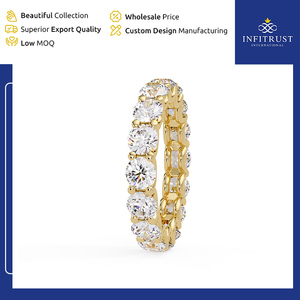 Excellent VVS Clarity DEF Color Handcrafted 925 Sterling <b>Silver</b> <b>Solitaire</b> Diamond <b>Rings</b> from Leading India Origin Manufacturer - Product Image 4