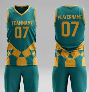 Maillot de basket-ball personnalisé 2026, hauts sans manches et shorts, vente en gros, maillot de basket-ball, sublimation, design, impression de logo pour hommes - Product Image 5