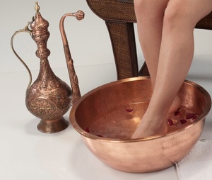 Luxury Handmade Copper Pedicure Bowl Crafted For Professional Foot Care Services Elegant Design And Lasting Beauty - Product Image 1