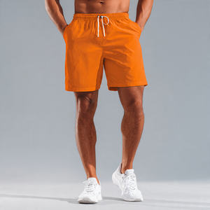 Shorts de yoga en polyester/coton pour homme, légers, avec cordon de serrage à la taille, de haute qualité, séchage rapide, écologiques, streetwear uni, jogging - Product Image 3