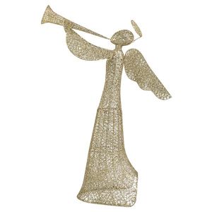 4ft 30V 3.6W Angel 130Led Warm White Light Leather Thread Garden Ornament Christmas Garlands Wreaths Cotton Thread Sprinkled - Product Image 1