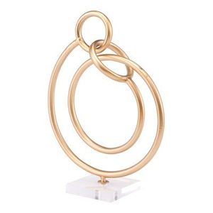 Sculpture métallique exclusive, pièce maîtresse décorative pour la réception des bureaux d'entreprise et la décoration d'espaces de travail modernes - Product Image 1