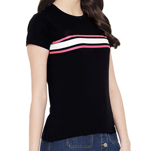Camisetas de Mujer Estilo Lujoso a la Moda 2025, 100% Algodón, Talla Grande, Estilo Casual, Cortas, con Estampado - Product Image 6