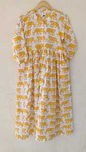 Cotton Printed <b>Boho</b> Maxi <b>Dress</b> <b>for</b> <b>Women</b> Printed Maxi <b>Dress</b> Fit and Flare Casual <b>Dress</b> Comfortable & Wrinkle Free Bulk India - Product Image 3