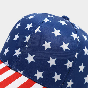 Casquette de baseball en toile avec logo personnalisé, 100% polyester, sportive, 6 panneaux, respirante, séchage rapide, impression par sublimation, impression en relief, unisexe - Product Image 5