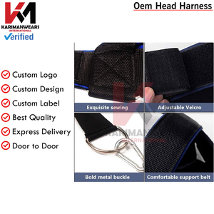 Neck <b>Training</b> Harness Men Women Gym Weightlifting Support <b>Strength</b> Workout Band OEM Supplier - Product Image 4