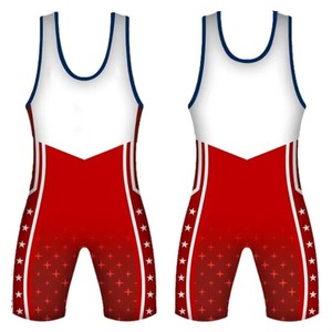 New Arrival Unisex Wrestling <b>Singlet</b> Custom Design Spandex Lightweight Quick Dry Breathable Badge Decoration Wholesale - Product Image 1