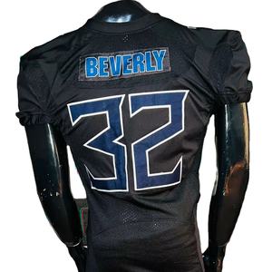 Maillot de football américain brodé de grande taille, respirant et extensible, pantalon court de sublimation, fabriqué en usine. - Product Image 1