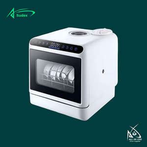 เครื่องล้างจานแบบตั้งโต๊ะ Sudex QLK-T18 ขนาดเล็ก พกพาสะดวก แบบอัตโนมัติเต็มรูปแบบ สำหรับใช้ในบ้าน - Product Image 6