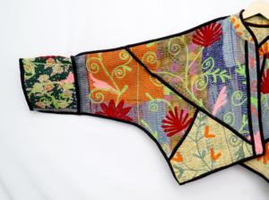Nouvelle veste en coton Kantha brodée à la main, style vintage, patchwork, col mandarin, manches longues, respirante, écologique, automne - Product Image 5