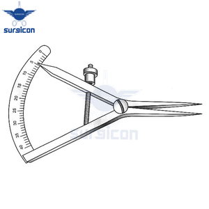 Calibrador Castroviejo-Epker de 9 cm / 3-1/2 Pulgadas, Rango de Medición de 40 mm, Precisión en Acero Inoxidable, para Mediciones Oftálmicas y Quirúrgicas - Product Image 6