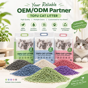 ทรายแมวเต้าหู้แบบแผ่น ผลิตจากโรงงานมืออาชีพ รับผลิตแบบ OEM ปริมาณมาก ทำจากเส้นใยถั่วเหลืองธรรมชาติ ปราศจากฝุ่น สะอาด กำจัดกลิ่น นุ่ม ปลอดภัยต่ออุ้งเท้า - Product Image 1