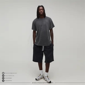T-shirt unisexe surdimensionné en coton personnalisé OEM, 100 % coton, écologique, séchage rapide, impression numérique d'illustrations d'horreur, streetwear - Product Image 3
