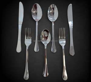 Cuchara de Acero Inoxidable de Alta Calidad, Moderna y Lujosa, para Cena de Boda, con Acabado Espejo, Mango Largo, Cubertería de Cocina - Product Image 1