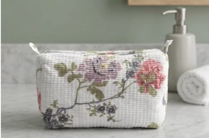 Handcrafted <b>Dot</b> Quilted Cotton Pouch with Zipper Closure-Durable <b>Eco</b>-Friendly & Chic Travel Organizer - Product Image 2