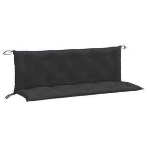 2pcs coussins de banc de jardin en mélange anthracite 59.1 "x 19.7" x 2.8 "oreillers et coussins d'extérieur en tissu - Product Image 2