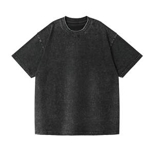 Camiseta Urbana para Hombre, Lavado Ácido, Cuello Redondo, Algodón, Estilo Casual, Moda Urbana, Top para el Mercado Estadounidense - Product Image 5