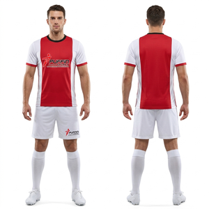 Proveedor mayorista de camisetas de fútbol de nuevo diseño en spandex/poliéster, hechas en Pakistán, con envío rápido para comercios globales B2B. - Product Image 1