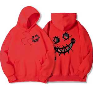Sudadera Morada para Hombre, Talla Grande, de Algodón Tejido, Casual, Manga Larga, con Bolsillo, Diseño Estampado, para Otoño - Product Image 6