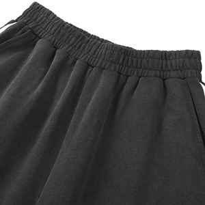 Pantalones de chándal anchos de tela para hombre al por mayor, estilo oversize, holgados, streetwear, con cintura elástica, rectos, para universitarios - Product Image 3