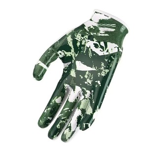 Guantes de Fútbol Americano de Diseño Moderno, Silicona/Gel/PU/Spandex, Agarre Antideslizante, Logotipo Personalizado, Dedos Completos - Product Image 6