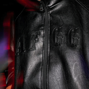 High Quality Custom 3D Embossed Logo Pu Leather <b>Jacket</b> <b>for</b> <b>Men</b> Winter <b>Baseball</b> Bomber Varsity <b>Jacket</b> with Front Logo Long Length - Product Image 6