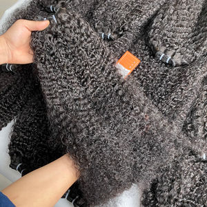 Meilleur prix paquets de cheveux bruts bouclés birmans de haute qualité extensions de cheveux de trame cheveux humains doublement étirés - Product Image 1