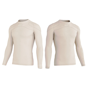 Camiseta de Compresión de Marca Privada, Fabricante OEM de Ropa Deportiva, Camiseta Interior de Manga Larga, Color Sólido, Tipo Pullover - Product Image 1